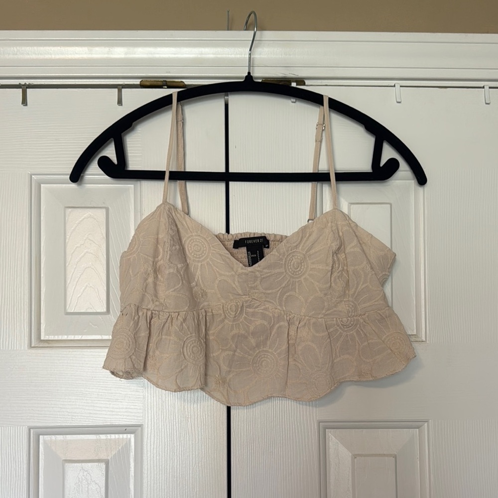 Forever 21 Cream Camisole Top